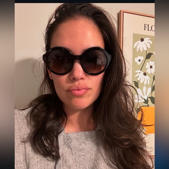 Prada black and tortoise shell round sunglasses - Picture 10 of 10